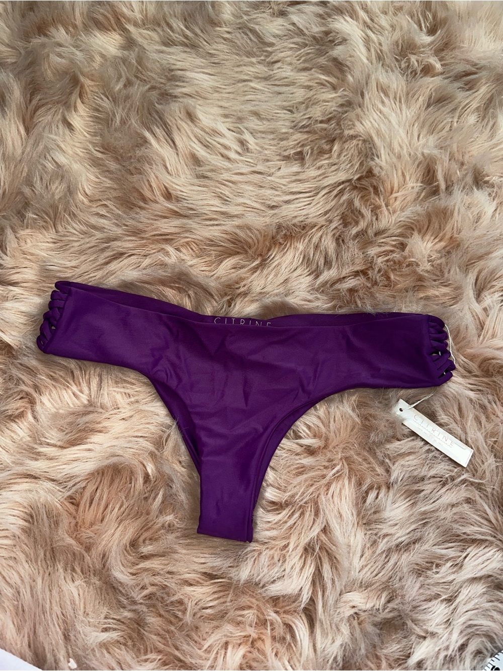 Citrine Swim Tonga Bottoms in blackberry | Size L